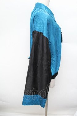 画像2: Deorart / 袖 シアー・チャイナ柄トッパー [中華柄]  ブルー S-25-12-30-026-PU-TO-AS-ZS