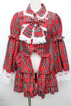 画像1: Jamieエーエヌケー / お姫様ブラウス  赤 S-25-12-30-027-GO-BL-AS-ZS