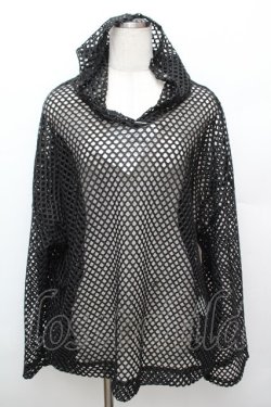 画像1: VOLCAN&APHRODITE / メッシュロンT  黒 S-25-12-30-028-LO-TS-HR-ZS