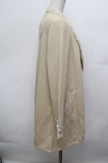 画像2: axes femme / レースデザインロングカーディガン  ベージュ S-25-12-30-029-AX-BL-HR-ZT553 (2)