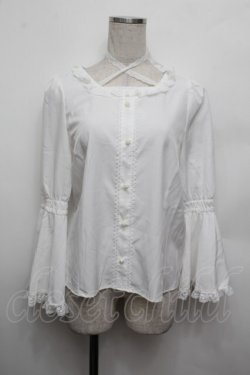 画像1: Alice Mashiro / 姫袖ブラウス  白 S-26-01-04-001-LO-BL-AS-ZS