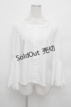 画像1: Alice Mashiro / 姫袖ブラウス  白 S-26-01-04-001-LO-BL-AS-ZS