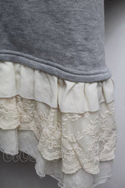 画像4: axes femme / ラインストーンチュニック  グレーｘキナリ S-26-01-04-003-AX-OP-HR-ZS