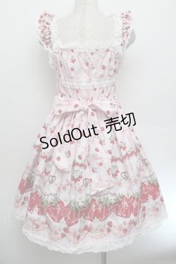 画像2: BABY,THE STARS SHINE BRIGHT / Juicy Strawberry MemoryジャンパースカートII  ピンク S-26-01-04-027-BA-OP-AS-ZS