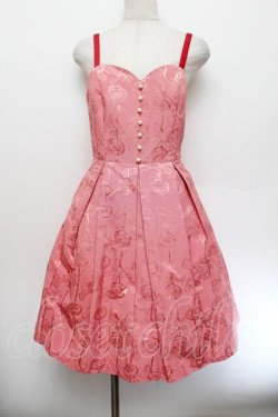 画像1: Emily Temple cute / エミリーローズビスチェ風ノースリーブワンピース  ピンク S-26-01-04-028-ET-OP-AS-ZS