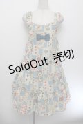 Emily Temple cute / トランプノースリーブワンピース  サックス S-26-01-04-030-ET-OP-HR-ZS