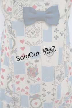 画像2: Emily Temple cute / トランプノースリーブワンピース  サックス S-26-01-04-030-ET-OP-HR-ZS