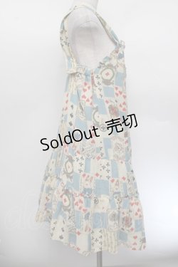 画像3: Emily Temple cute / トランプノースリーブワンピース  サックス S-26-01-04-030-ET-OP-HR-ZS