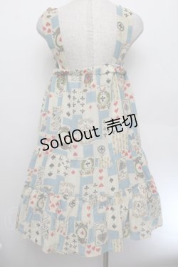 画像4: Emily Temple cute / トランプノースリーブワンピース  サックス S-26-01-04-030-ET-OP-HR-ZS