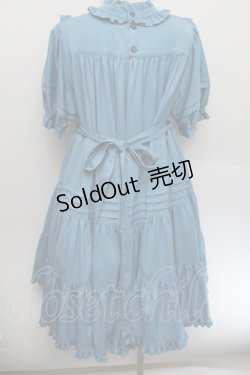 画像3: Physical Drop / ３段ティアード半袖小公女ドレス  ブルー S-26-01-04-032-LO-OP-HR-ZS