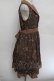 画像2: axes femme / 鍵柄ワンピース  茶 S-26-01-04-035-AX-OP-HR-ZS (2)