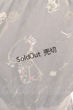 画像4: axes femme / 鍵柄ワンピース  茶 S-26-01-04-035-AX-OP-HR-ZS