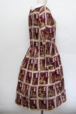 画像3: Jane Marple / Royal Stampワンピース  ワイン S-26-01-04-041-JM-OP-AS-ZS