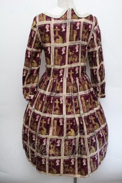 画像4: Jane Marple / Royal Stampワンピース  ワイン S-26-01-04-041-JM-OP-AS-ZS