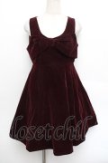 Ank Rouge / ベロアワンピース  ワイン S-26-01-04-042-CA-OP-AS-ZS