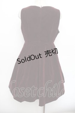 画像3: Ank Rouge / ベロアワンピース  ワイン S-26-01-04-042-CA-OP-AS-ZS