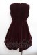 画像3: Ank Rouge / ベロアワンピース  ワイン S-26-01-04-042-CA-OP-AS-ZS (3)