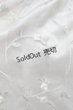 画像4: axes femme / レース×花柄ドッキングワンピース  紺ｘオフ S-26-01-04-044-AX-OP-AS-ZS