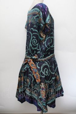 画像2: Jane Marple / マトリョーシカのドレス  紺 S-26-01-04-045-JM-OP-AS-ZS