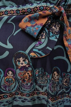 画像4: Jane Marple / マトリョーシカのドレス  紺 S-26-01-04-045-JM-OP-AS-ZS