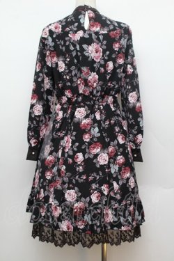 画像2: axes femme / 総バラベルト付ワンピース  黒 S-26-01-04-048-AX-OP-HR-ZS