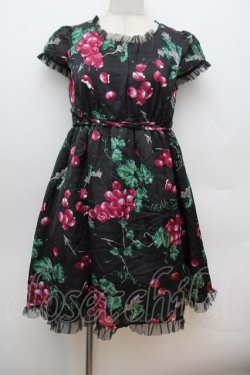 画像1: MILK / ぶどうの神話ベビードール  黒 S-26-01-04-052-ML-OP-HR-ZS