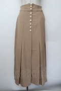 an another angelus / 釦使いボックスタックロングスカート F ベージュ S-26-01-04-057-CA-SK-TK-ZS