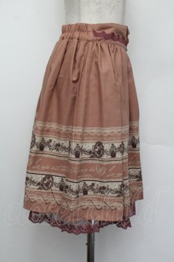 画像2: axes femme / アンティークメッセージスカート  アワピンク S-26-01-04-058-AX-SK-HR-ZS