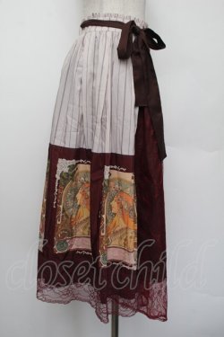 画像2: axes femme / ミュシャ パネル柄スカート M パープル S-26-01-04-059-AX-SK-TK-ZS