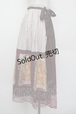 画像2: axes femme / ミュシャ パネル柄スカート M パープル S-26-01-04-059-AX-SK-TK-ZS