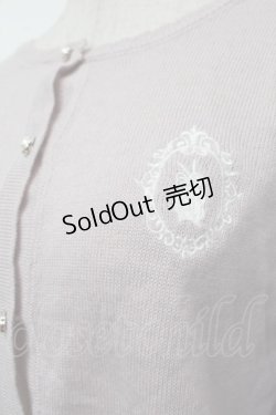 画像2: axes femme POETIQUE / ラビットカメオ刺繍カーディガン  ピンク S-26-01-04-007-AX-TO-AS-ZS