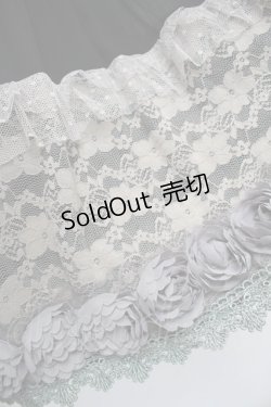 画像2: axes femme / 裾お花ミドル丈スカート  黒 S-26-01-04-062-AX-SK-HR-ZS