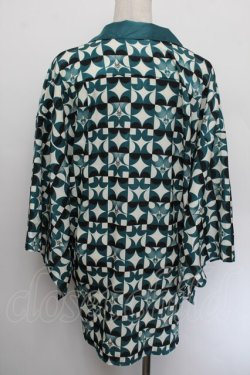 画像3: AXES-X / 歌舞伎PT着物スリーブシャツ M グリーン S-26-01-04-009-LO-BL-TK-ZS