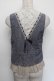 画像2: axes femme / 裾レースベスト  ブルー S-26-01-04-010-AX-BL-HR-ZS (2)