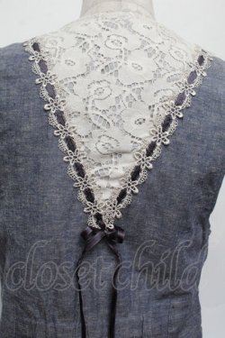 画像3: axes femme / 裾レースベスト  ブルー S-26-01-04-010-AX-BL-HR-ZS