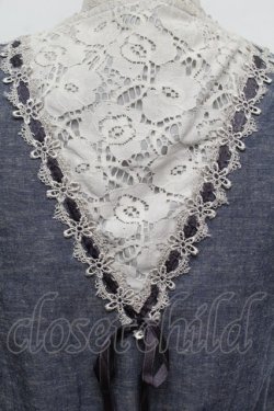 画像3: axes femme / 裾レースベスト  ブルー S-26-01-04-011-AX-BL-HR-ZS