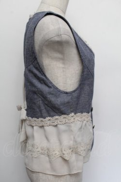 画像5: axes femme / 裾レースベスト  ブルー S-26-01-04-011-AX-BL-HR-ZS
