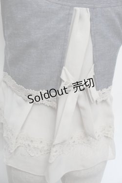 画像4: axes femme / バックレース使いベスト  ブルー S-26-01-04-012-AX-TO-HR-ZS