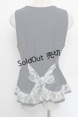 画像2: axes femme / チェーン使いクラシカルベスト  紺 S-26-01-04-013-AX-TO-HR-ZS