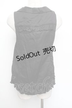 画像3: axes femme / フリルレースベスト  黒 S-26-01-04-016-AX-BL-HR-ZS