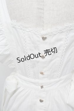 画像4: 絵本少女（海外ロリータブランド） / アリスエプロン  白 S-26-01-04-021-LO-OP-AS-ZS