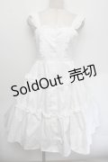 Alice Mashiro / TT*MAAフリルジャンパースカート S 白 S-26-01-04-022-LO-OP-AS-ZS