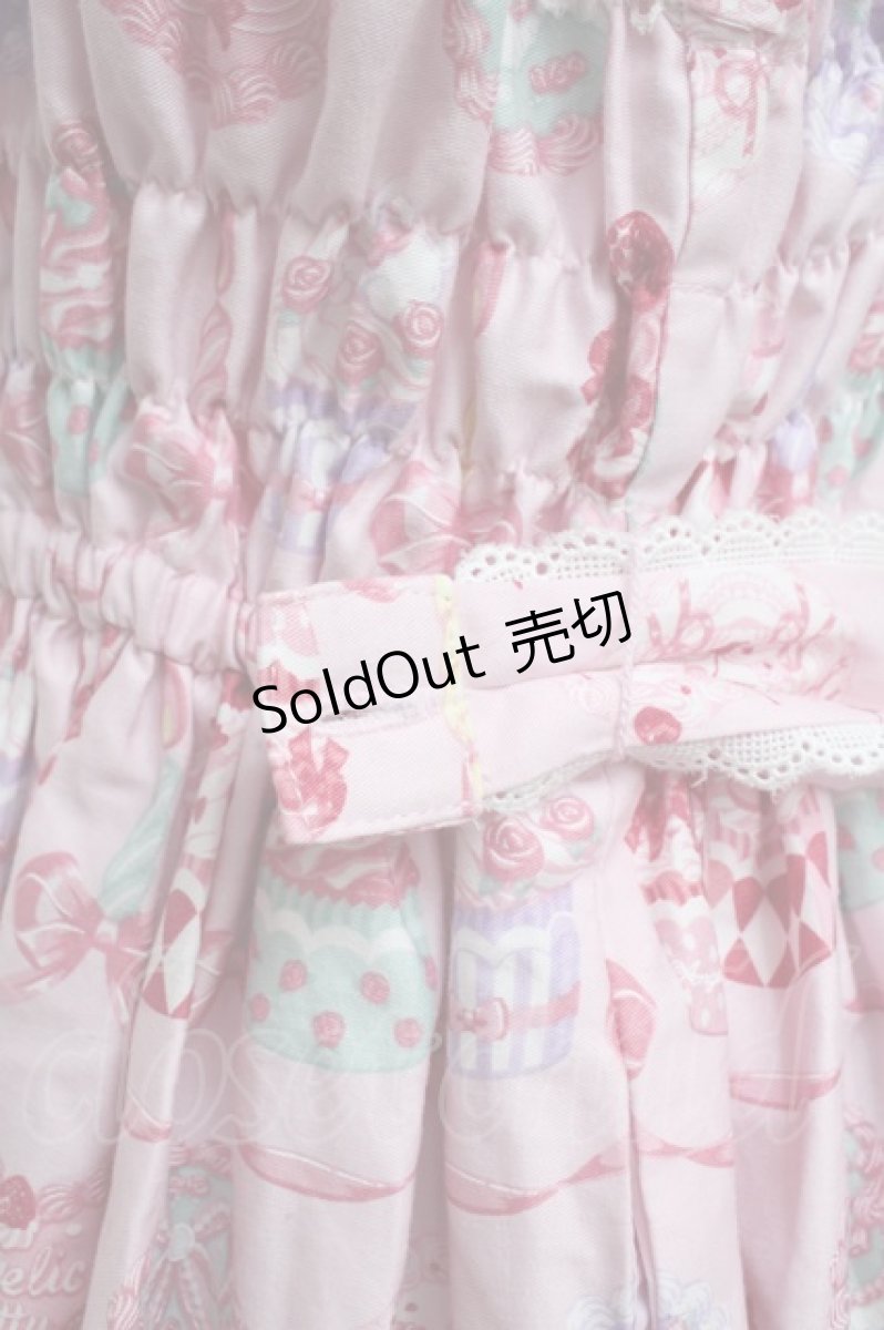画像5: Angelic Pretty / Happy Cakesシャーリングジャンパースカート  ピンク S-26-01-04-026-AP-OP-AS-ZS (5)