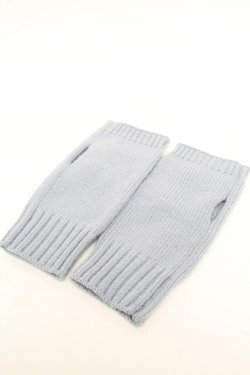 画像2: axes femme / チャイナ釦ニット手袋  サックス S-26-01-08-004-AX-ZA-TK-ZS