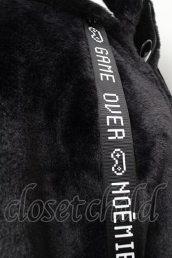 画像4: NOEMIE / ねこ耳ユニセックスファーブルゾン  黒ｘ白 S-26-01-08-032-LO-CO-HR-ZS