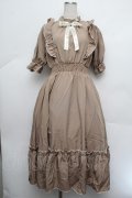 m petit by misako / NINA'SコラボAMハイショクメローワンピース S ベージュ S-26-01-08-034-LO-OP-HR-ZS