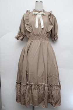 画像1: m petit by misako / NINA'SコラボAMハイショクメローワンピース S ベージュ S-26-01-08-034-LO-OP-HR-ZS