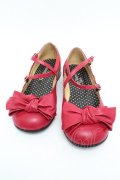 Emily Temple cute / リボンシューズ 23.5 赤 S-26-01-08-005-ET-SH-AS-ZS