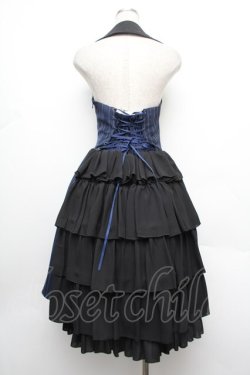 画像3: ATELIER PIERROT / ストライプベストワンピース  紺 S-26-01-08-039-EL-OP-AS-ZS