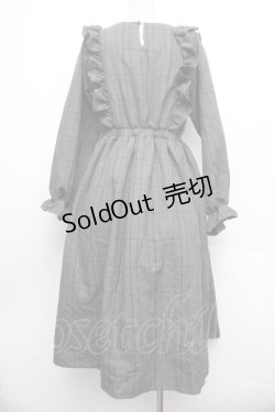 画像3: m petit by misako / CHKフリルOPナガ ワンピース M グレー S-26-01-08-040-LO-OP-HR-ZS